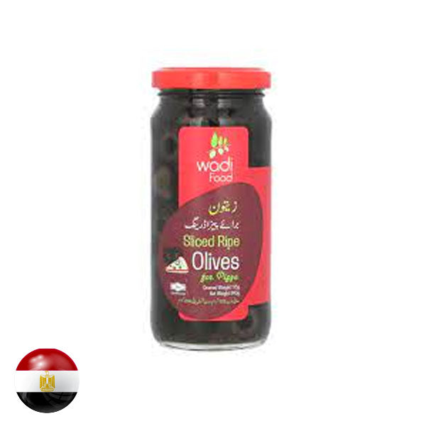 Wadi Pitted Black Olive 240g