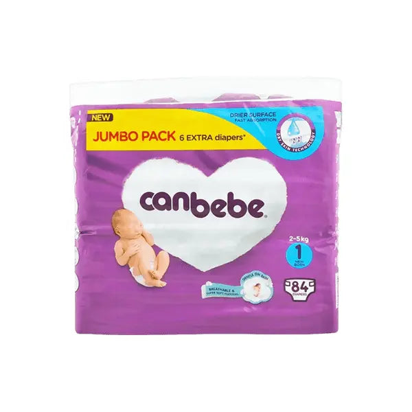 Canbebe Diaper Jumbo Pack 1-84Pcs