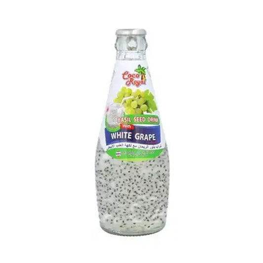 Coco Royal Basil Seed White Grape Flavoured Drink 290ml