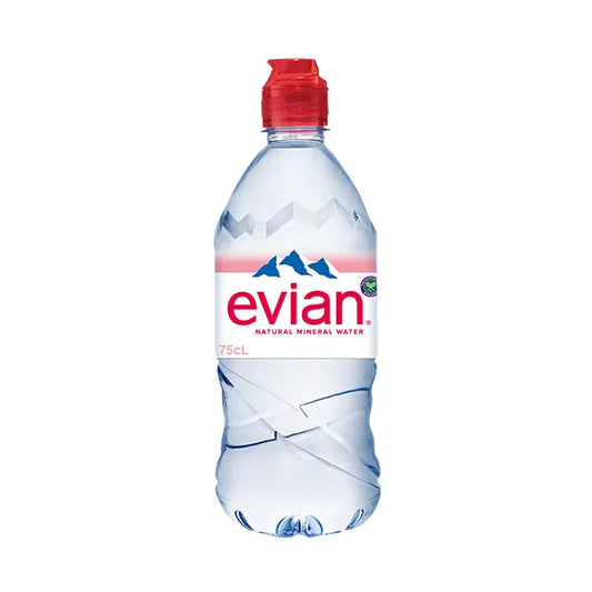 Evian Natural Mineral Water 750Ml Sports Cap