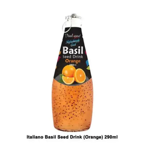 Italiano Cool Basil Seed Drinks Orange 290Ml