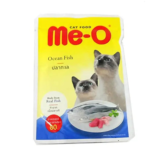 Me-O Cat Food Ocean Fish Pouch 80Gm