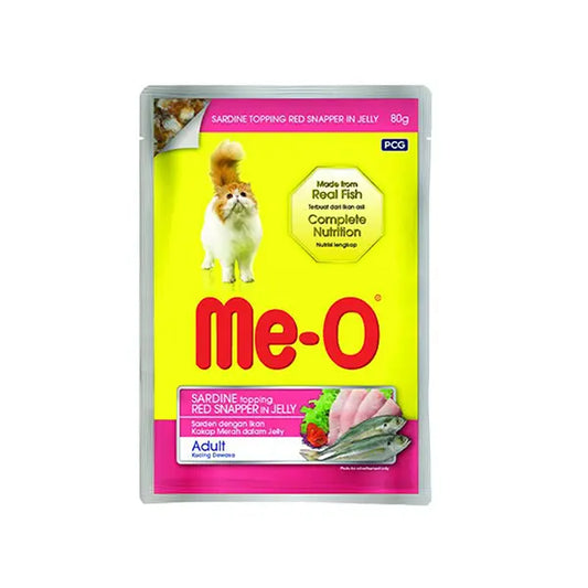 Me-O Cat Food Red Snapper Pouch 80Gm