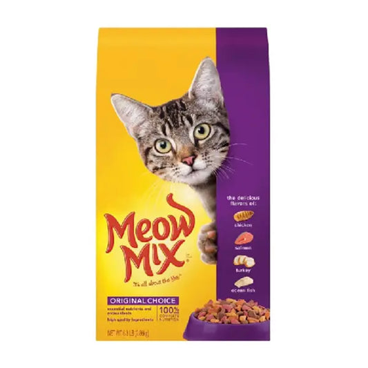 Meow Mix Cat Food Bag Original Choice 1.42Kg