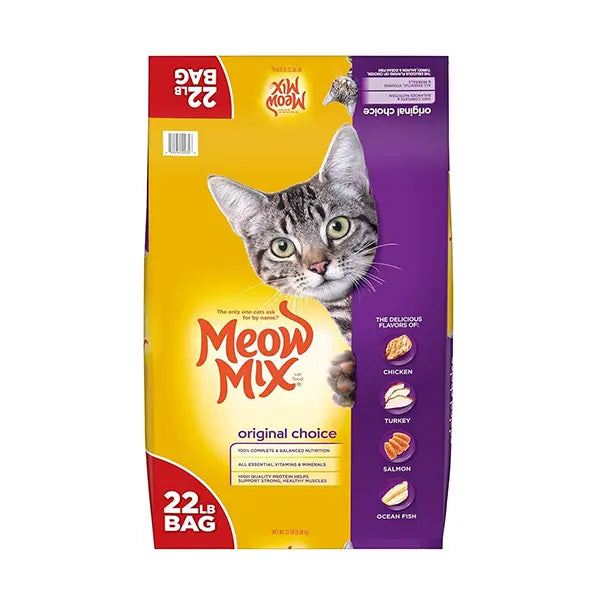 Meow Mix Cat Food Bag orignal Choice 9.98kg