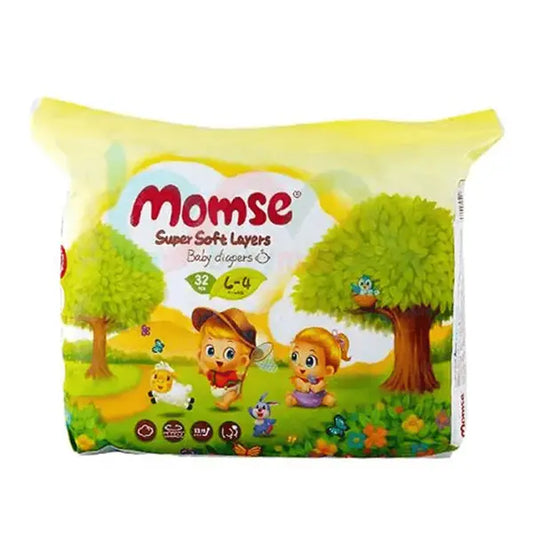 Momse Economy Baby Diapers Large 32Pc