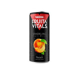 Nestle Fruita Vitals Sparkling Peach Can 250ml