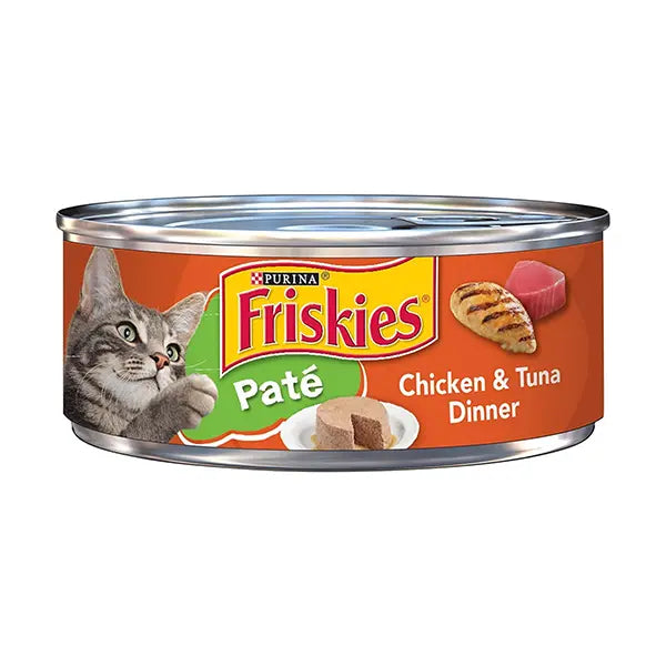 Purina Friskies Cat Food Chicken&tuna DInner Pare 156g