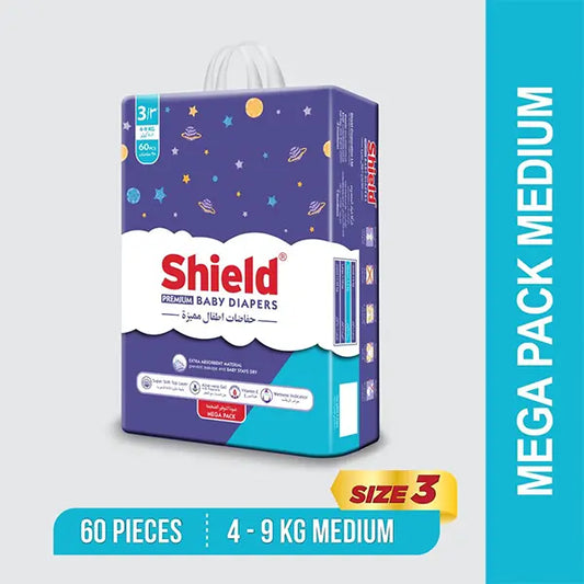 Shield Baby Diaper #3 (4-9) 60 pcs