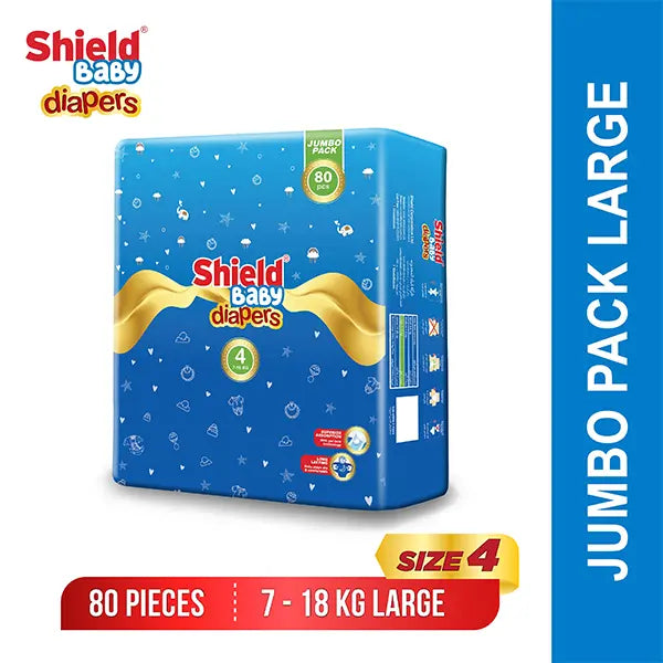 Shield Baby Diaper #4 (7-18) 80 pcs