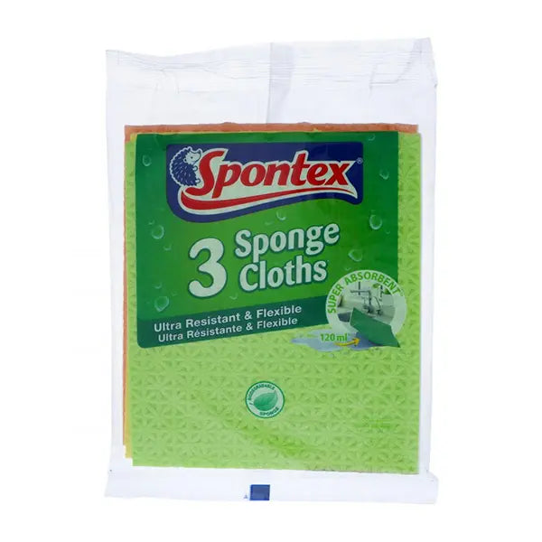 Spontex 3 Sponge Cloths