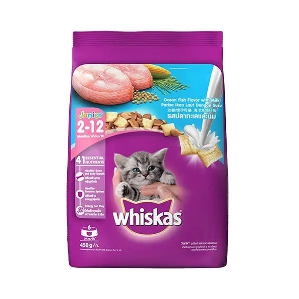 Whiskas Kitten Ocean Fish Flavour Cat Food 450Gm